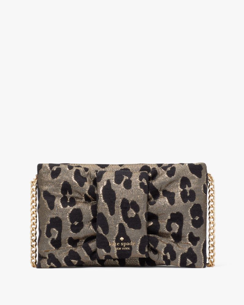 Millie Bow Leopard Flap Crossbody Kate Spade Outlet