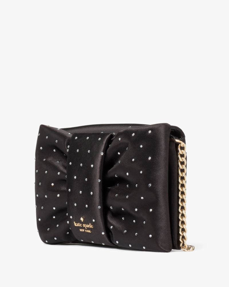 Kate Spade,Millie Bow Embellished Flap Crossbody,Black Multi