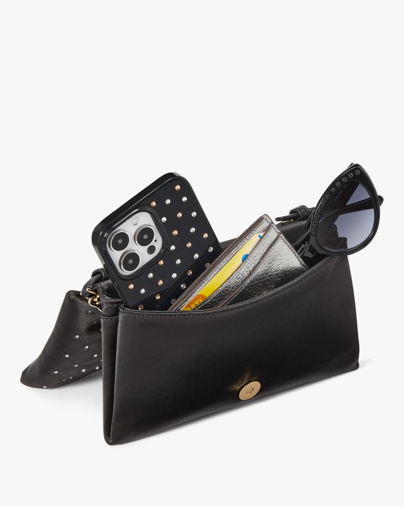 Kate spade black crossbody with online bow