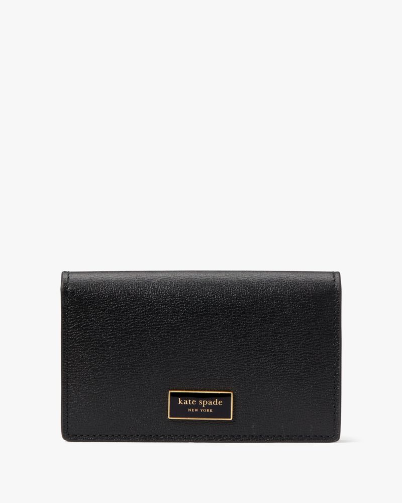 Kate Spade,Katy Small Bifold Snap Wallet,Black