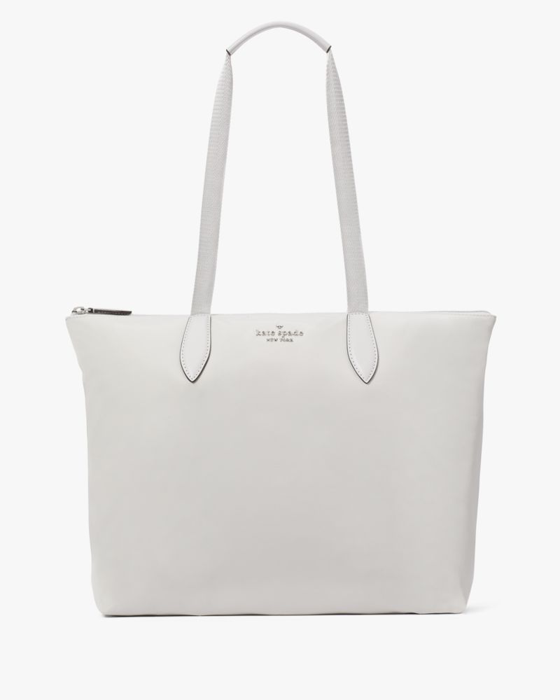 Kate Spade,Mel Packable Tote,Platinum Grey