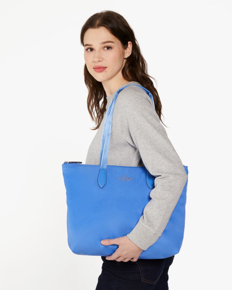 Kate Spade,Mel Packable Tote,Frisbee Blue