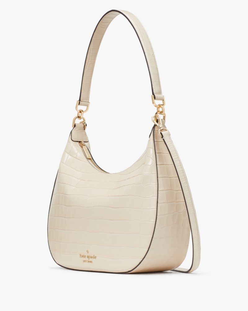 Kate Spade,Janie Croco Embossed Leather Shoulder Bag,