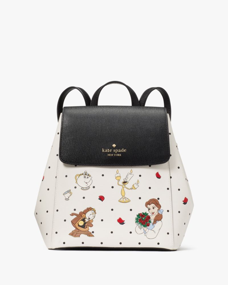 Disney X Kate Spade New York Beauty And The Beast Flap Backpack