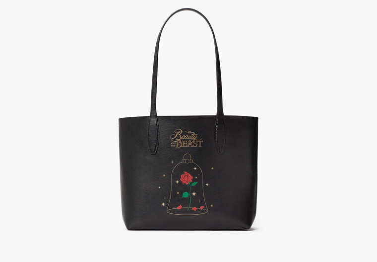 Kate Spade,Disney x Kate Spade New York Beauty And The Beast Small Tote,Black Multi image number 0