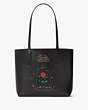 Kate Spade,Disney x Kate Spade New York Beauty And The Beast Small Tote,Black Multi