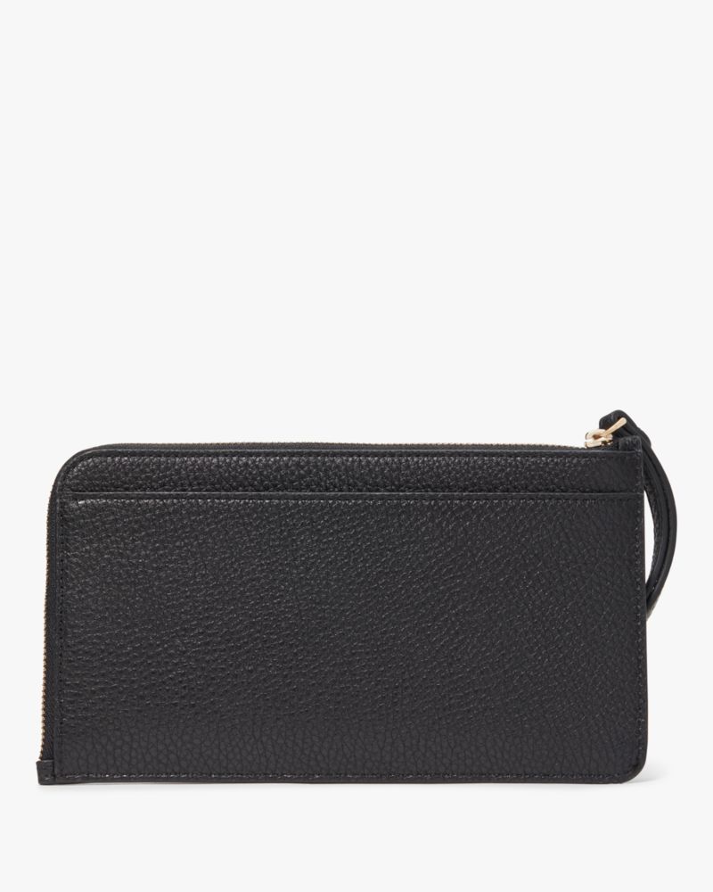 Kate Spade,Lucy Medium L Zip Wristlet,Black