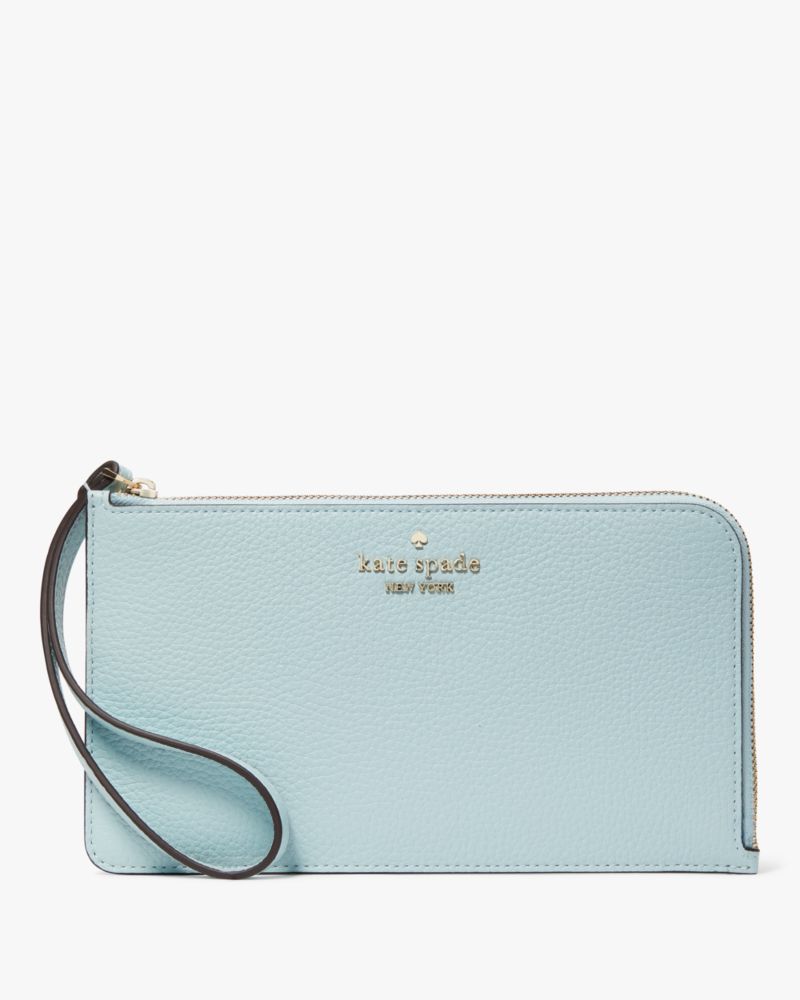 Kate Spade,ルーシー ミディアム L-ジップ リスレット,財布小物,デューイブルー