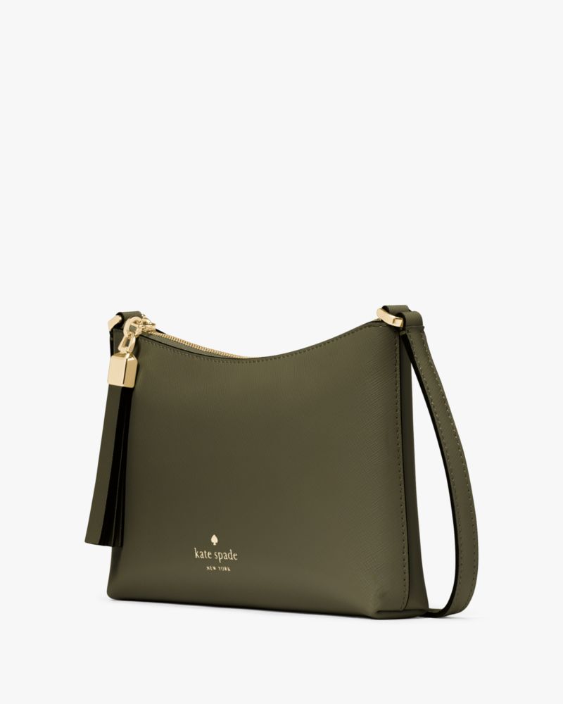 Kate Spade,Sadie Small Crossbody,Lining Leather,Crossbody,Word Embellishment,Metal,Logo,Lined,Casual,