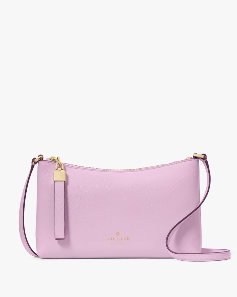 Kate Spade,Sadie Small Crossbody,Lining Leather,Crossbody,Word Embellishment,Metal,Logo,Lined,Casual,