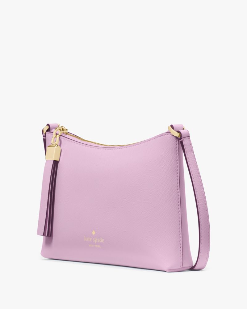 Kate Spade,Sadie Small Crossbody,Lining Leather,Crossbody,Word Embellishment,Metal,Logo,Lined,Casual,