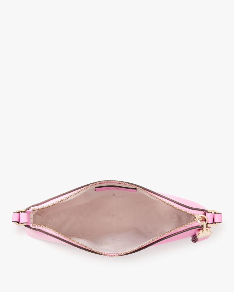 Kate Spade,Sadie Small Crossbody,Lining Leather,Crossbody,Logo,Word Embellishment,Metal,Lined,Casual,Pink