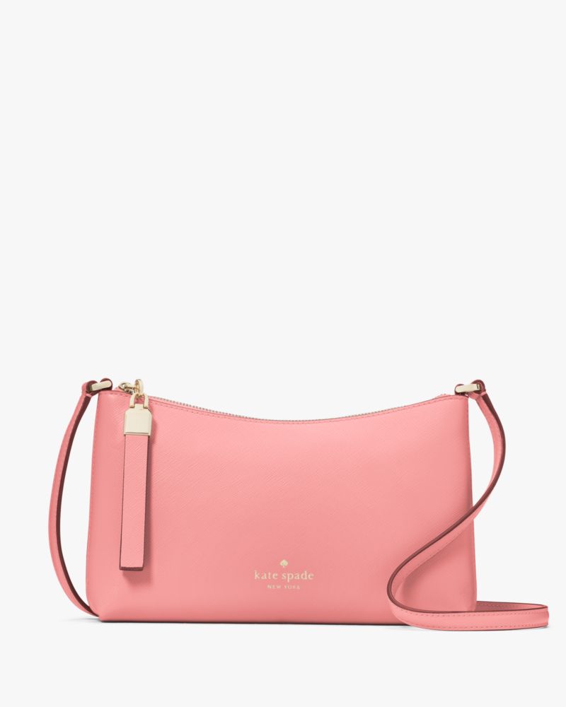 Kate Spade,Sadie Small Crossbody,Lining Leather,Crossbody,Metal,Logo,Word Embellishment,Lined,Casual,