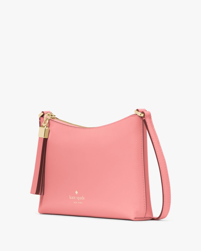 Kate Spade,Sadie Small Crossbody,Lining Leather,Crossbody,Metal,Logo,Word Embellishment,Lined,Casual,