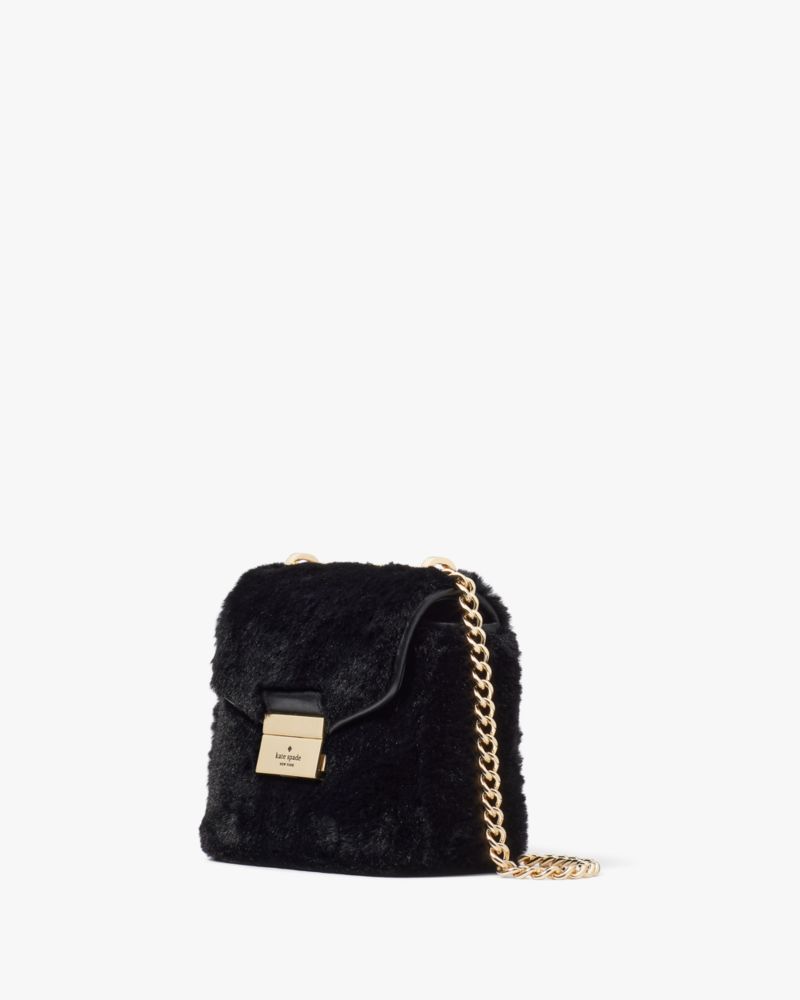 Kate Spade,Carey Faux Fur Micro Flap Crossbody,