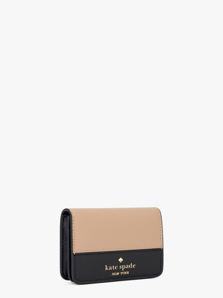 Kate Spade,マディソン カラーブロック トップ ジップ カード ホルダー,財布小物,トーステッドヘーゼルナッツマルチ