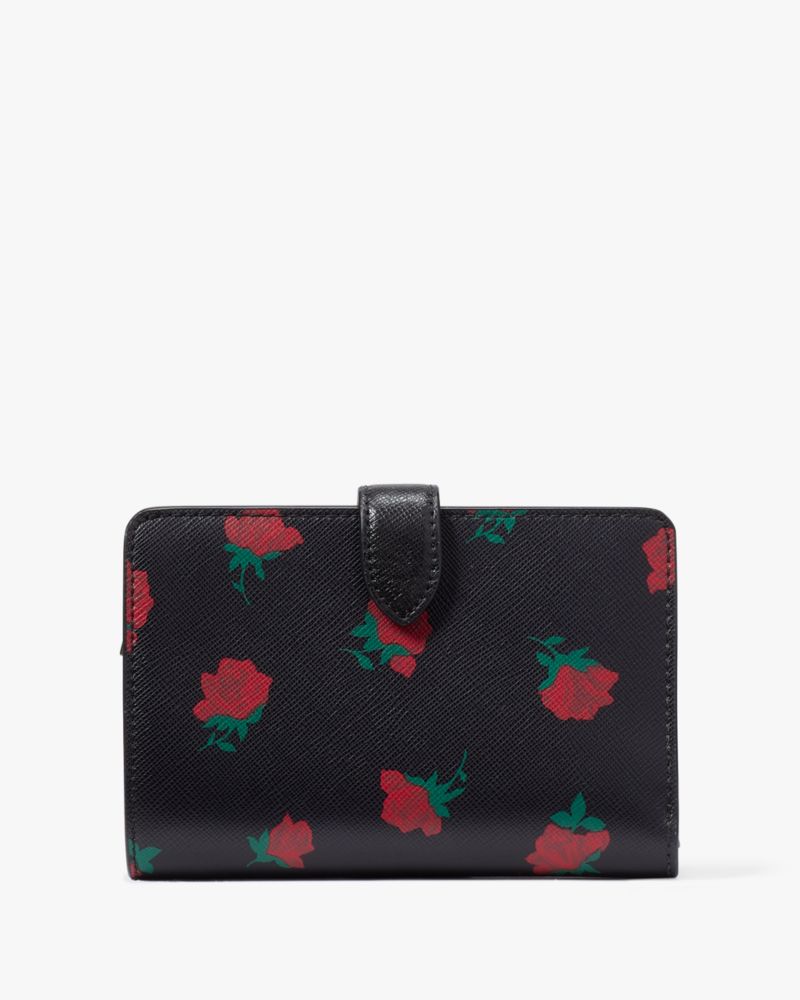 Small snap wallet discount with floral bouquet print