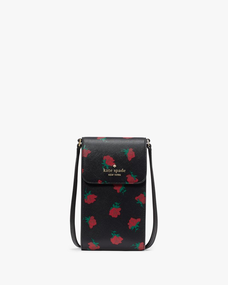 Madison Rose Toss Printed North South Crossbody
