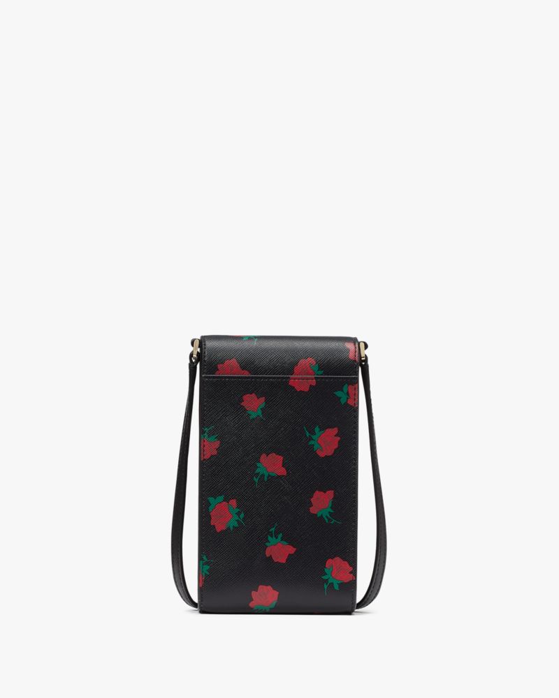 Madison Rose Toss Printed Flap Crossbody