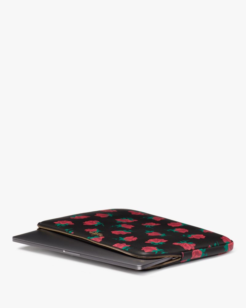 Madison Rose Toss Printed Laptop Sleeve Kate Spade Outlet