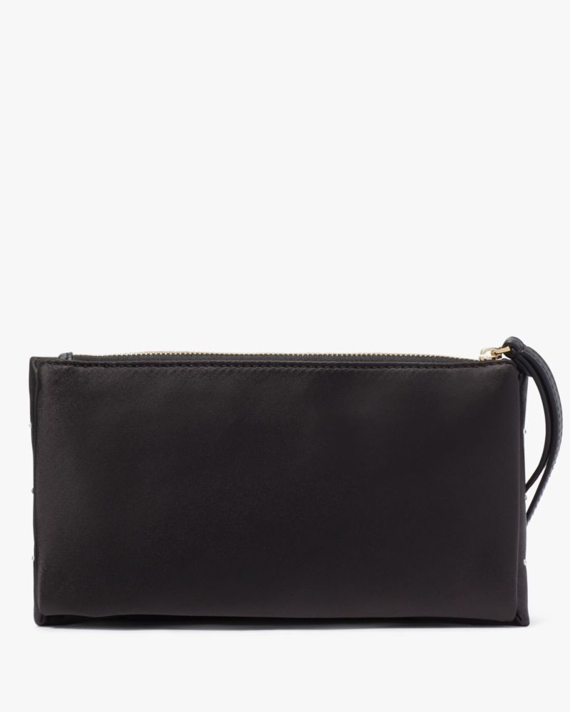 Kate Spade,Millie Bow Embellished Wristlet,Black Multi