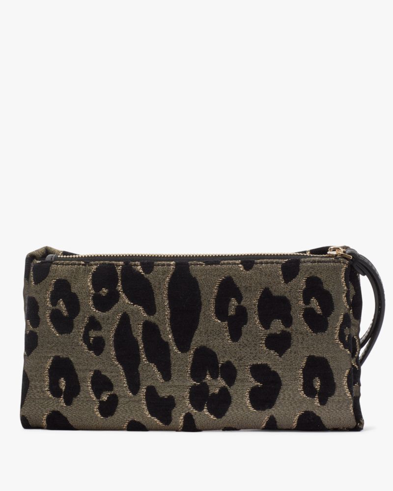 Kate Spade,Millie Bow Leopard Flap Wristlet,