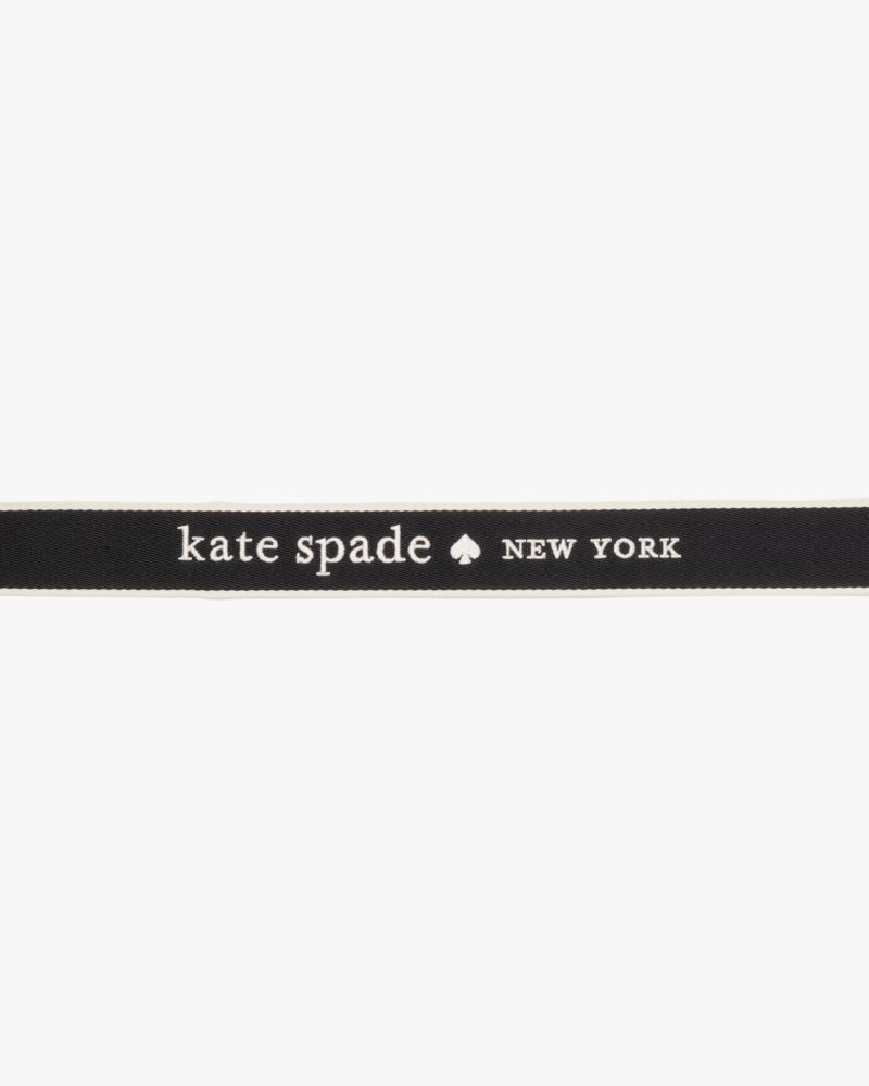 Kate Spade,Logo Webbing Bag Strap,Bag Straps,No Embellishment,Black