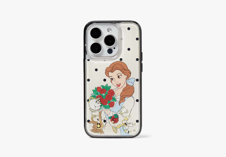 Kate Spade,Disney x Kate Spade New York Beauty and the Beast iPhone 14 Pro Case,Cream Multi image number 0