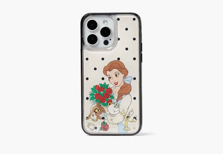 Kate Spade,Disney x Kate Spade New York Beauty and the Beast iPhone 14 Pro Max Case,Cream Multi image number 0