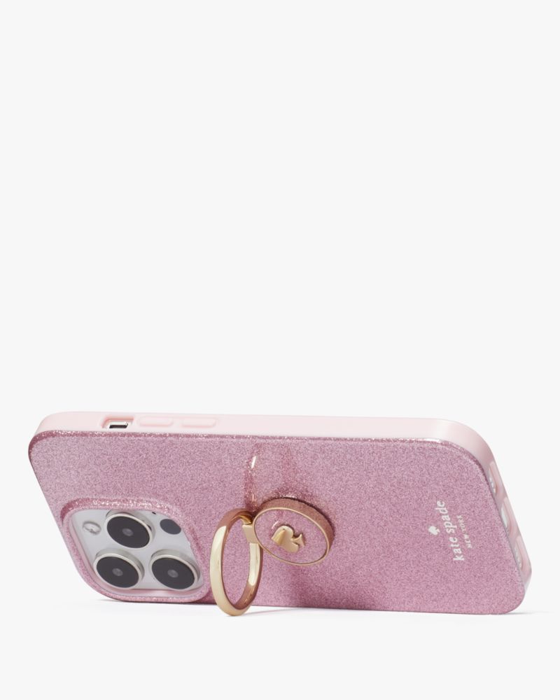 Kate Spade,グリッター バンドル 14 PRO ケース,テック,ミトンピンク