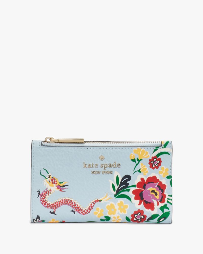 Dragon Printed Small Bifold Wallet | Kate Spade Outlet