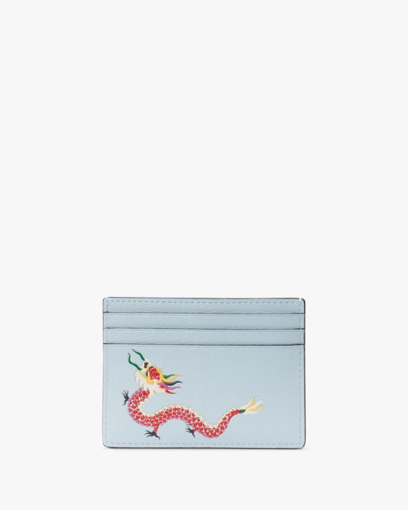 Dragon Printed Small Slim Card Holder | Kate Spade Outlet