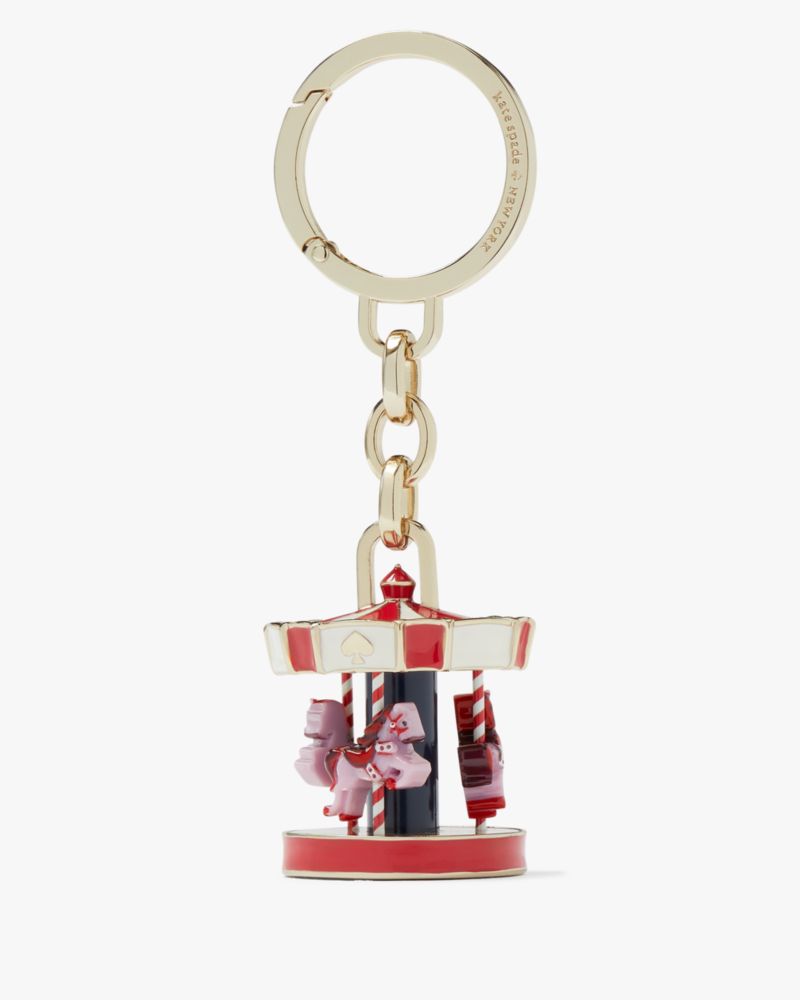 Kate Spade owl keychain key fob