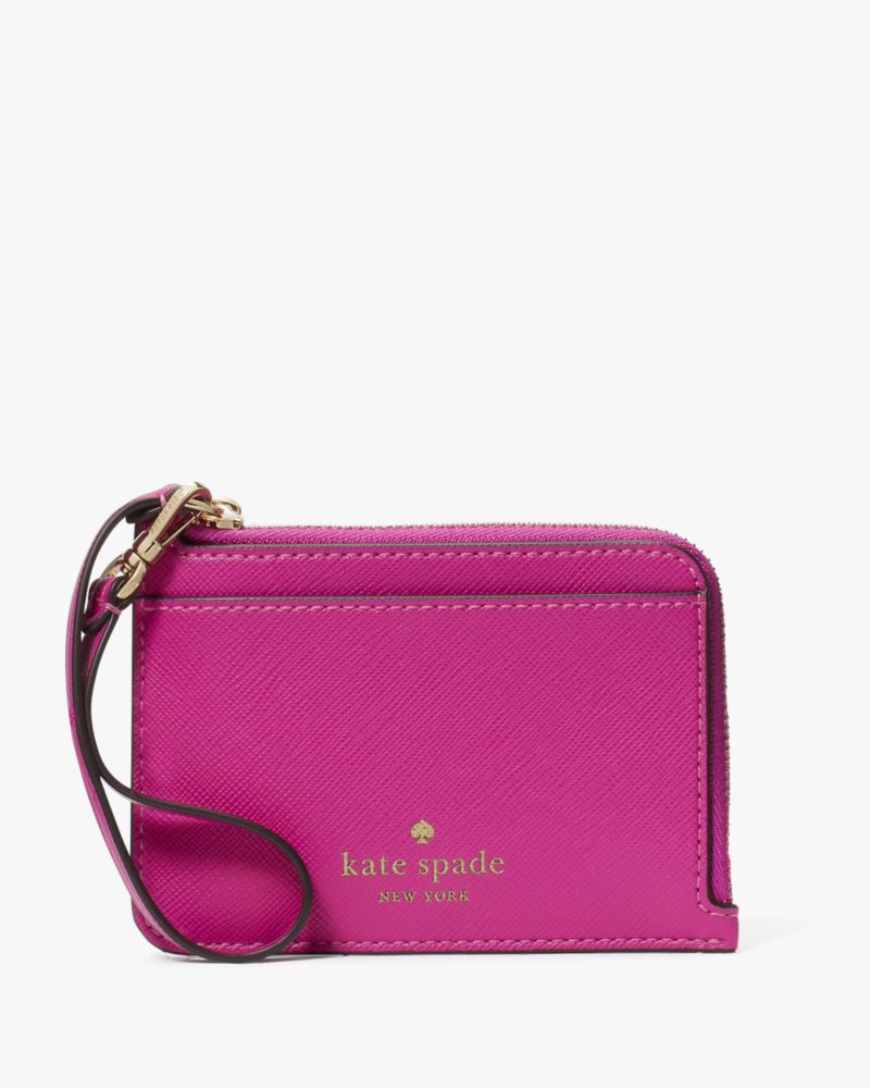 Kate Spade,スカイラー スモール カード ホルダー リスレット,財布小物,ピンクマルチ