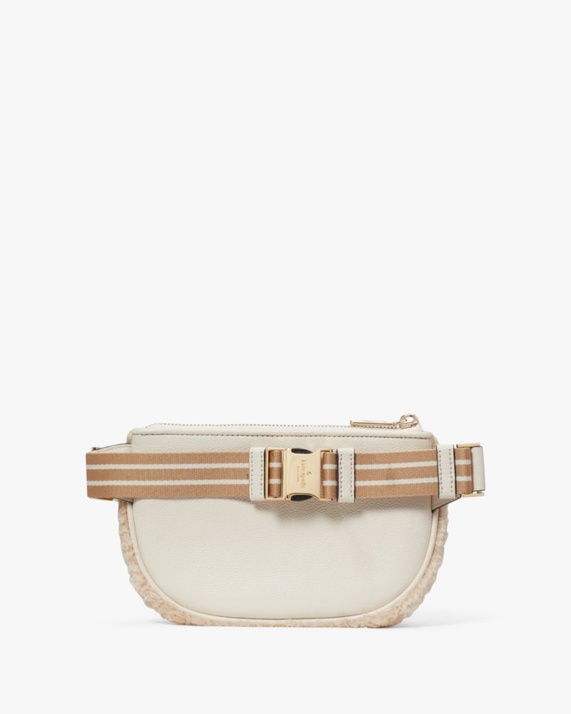 KATE SPADE ROSIE PEBBLED LEATHER BELT BAG FANNY PACK PARCHMENT KB712 NWT  $299