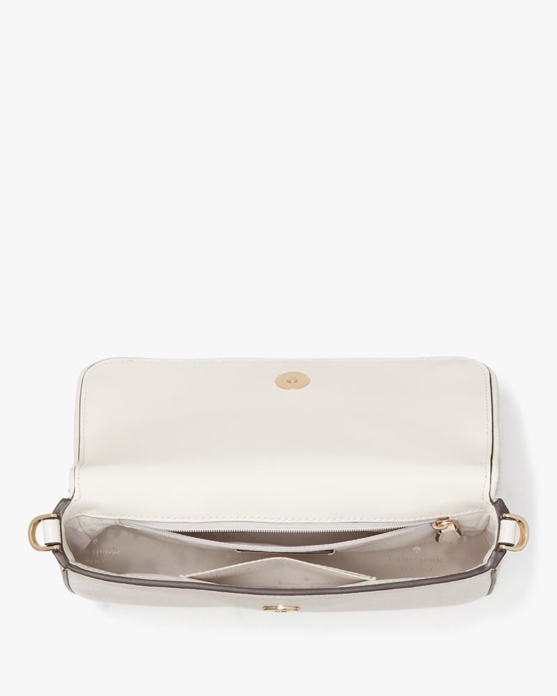 Kate Spade,ロージー ミックスド マテリアル スモール フラップ クロスボディ,バッグ,ナチュラルマルチ