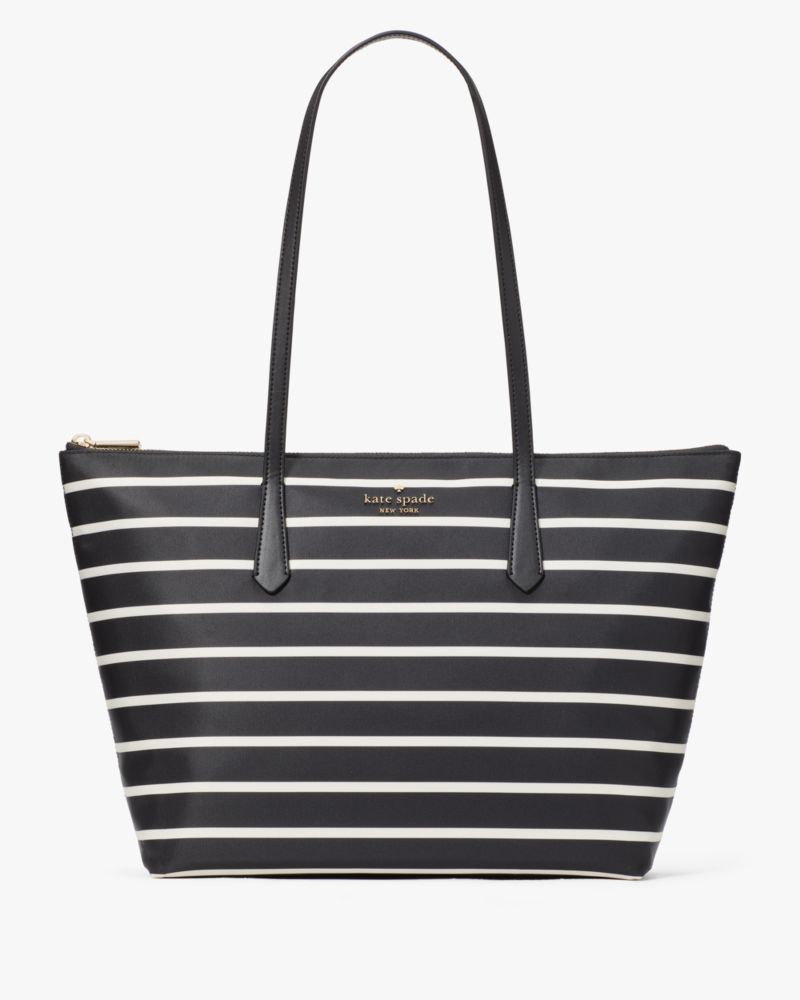 Kate spade handbags black clearance and white