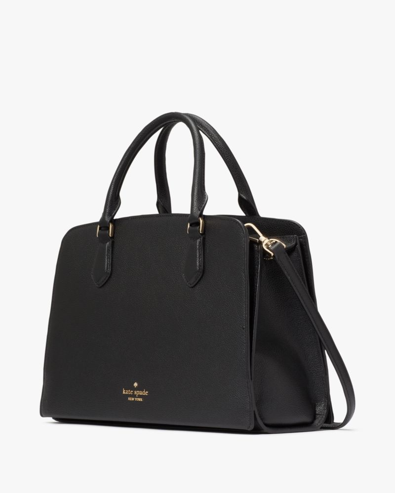 Kate Spade,Addie Satchel,Lining Leather,Satchel,Metal,Logo,Lined,Work,