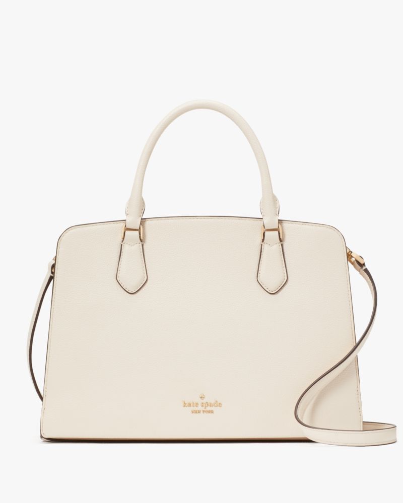 Kate Spade,Addie Satchel,Lining Leather,Satchel,Logo,Metal,Lined,Work,
