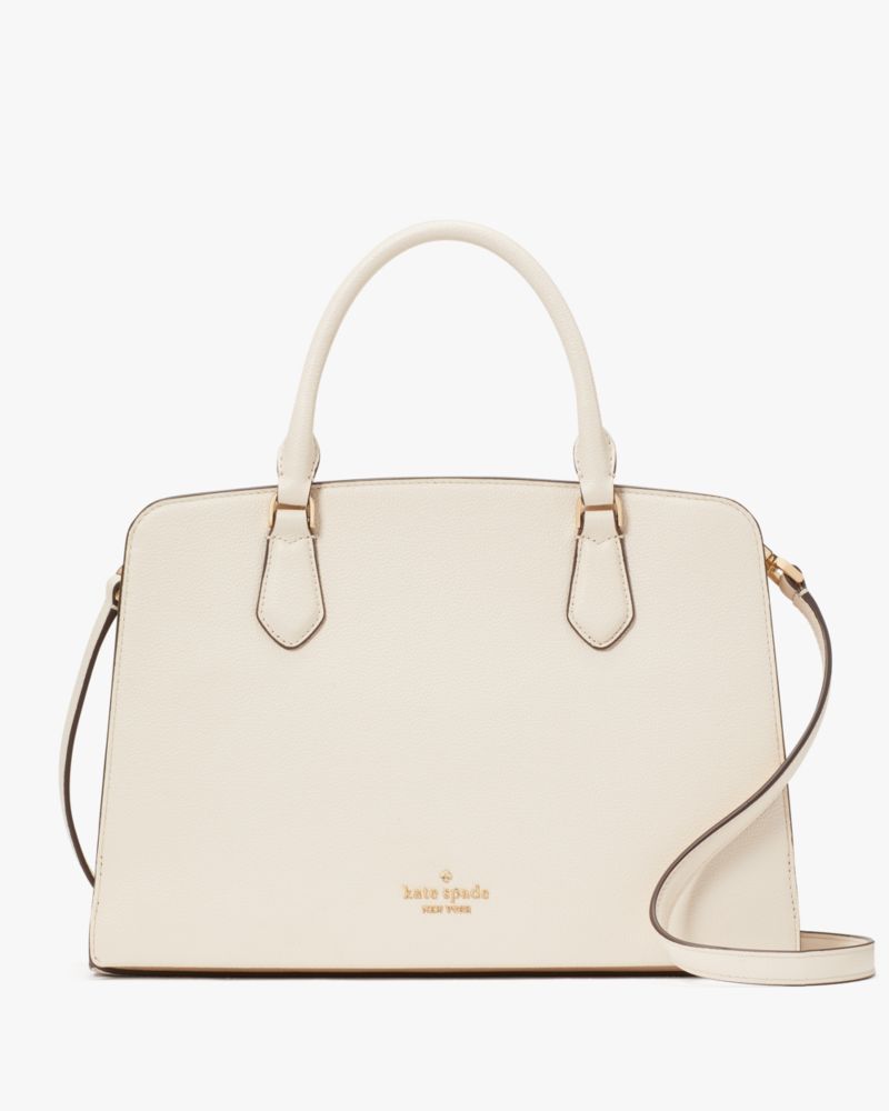 Kate Spade Reegan Top Handle Satchel Crossbody Parchment