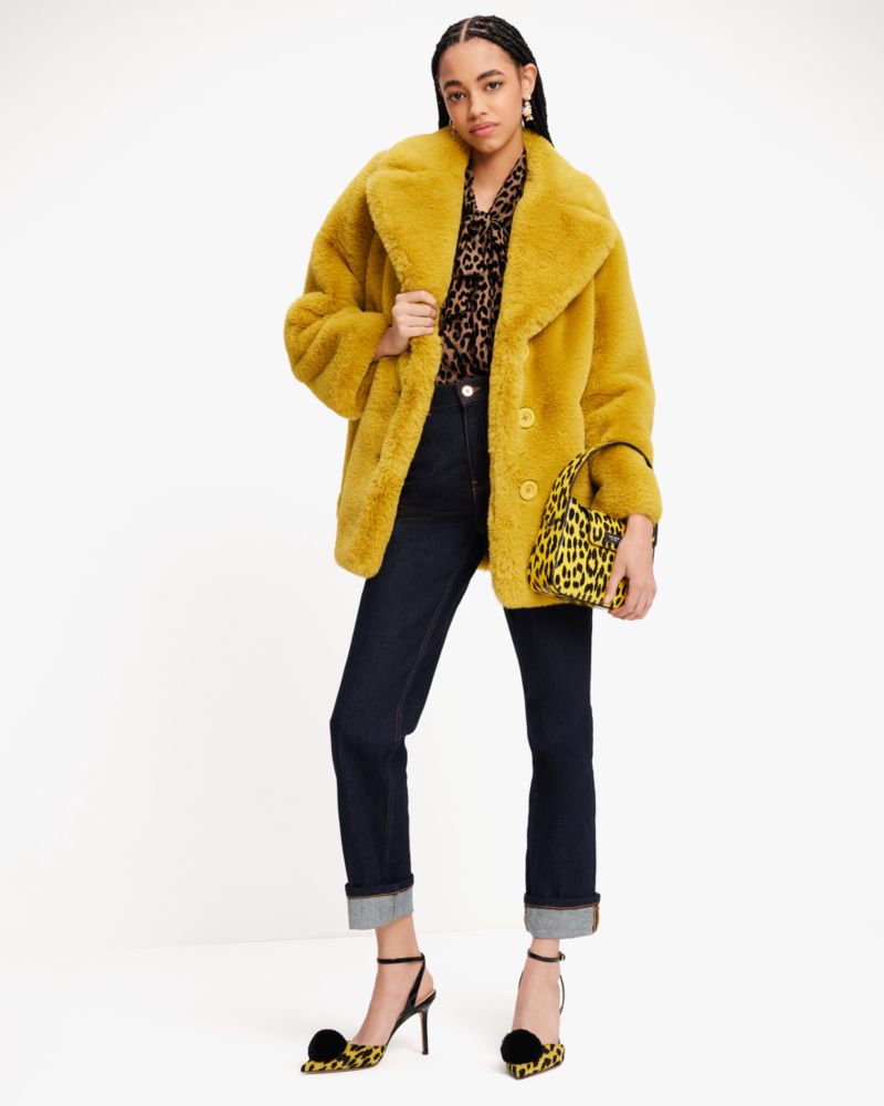 Plush Faux Fur Jacket