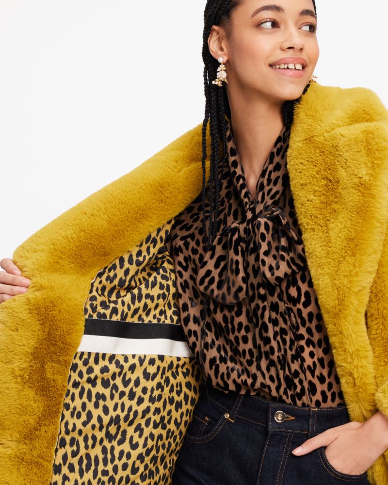 Plush Faux Fur Jacket