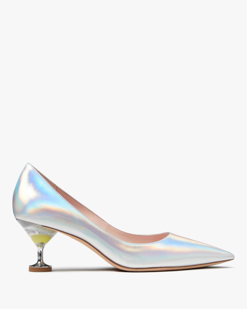 Iridescent Garnish Olive Pumps