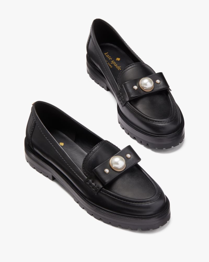 Kate Spade,Prima Pearl Flats,Black