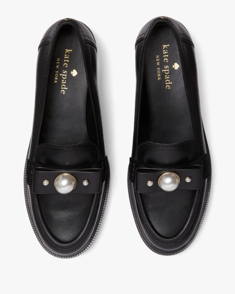 Kate Spade,Prima Pearl Flats,Black