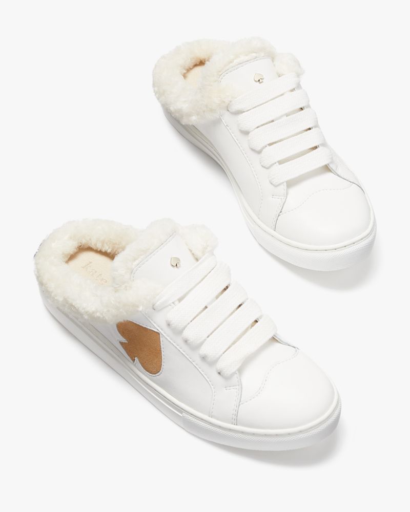 Kate Spade,Fez Mule Winter Sneakers,White