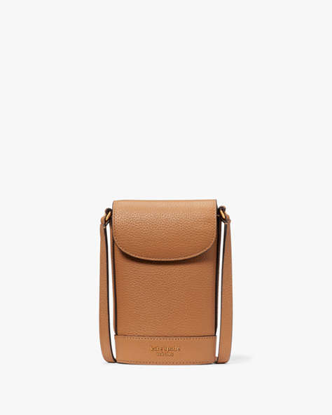 Kate Spade,Veronica North South Phone Crossbody,Small,Bungalow Brown
