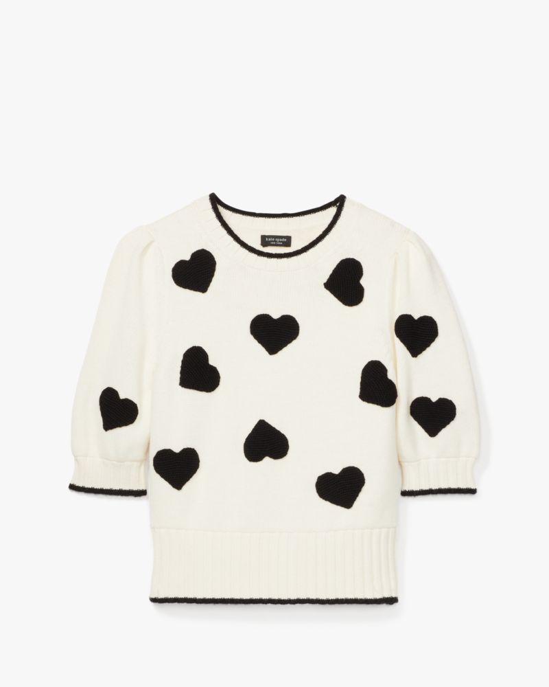 Kate Spade Scattered Hearts Crochet Sweater. 7