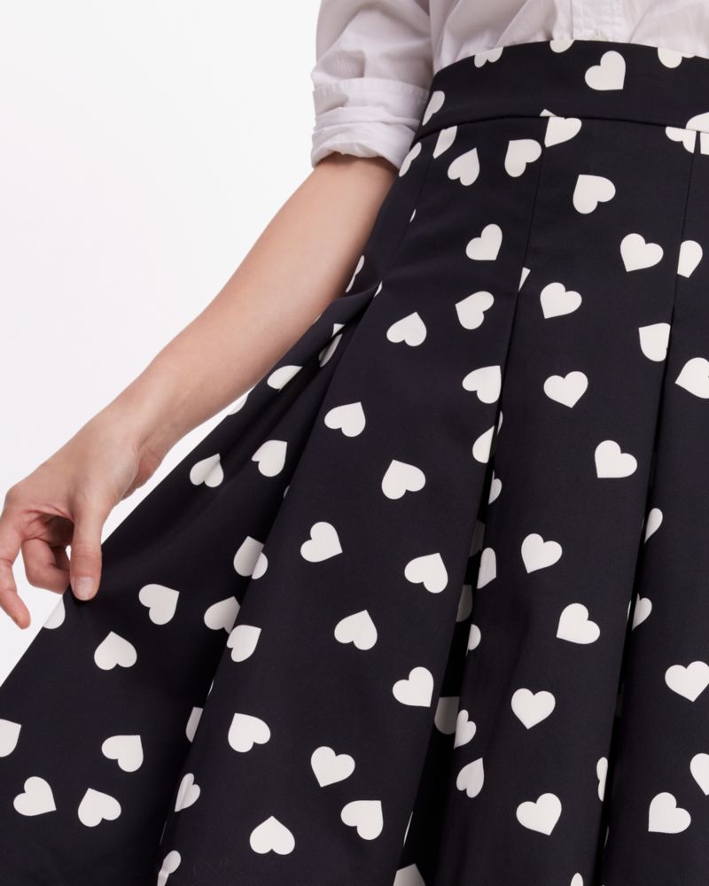 Kate Spade Scattered Hearts Midi Skirt. 4