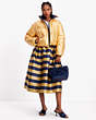 Kate Spade,Reversible Puffer Jacket,Blazer Blue/Gold